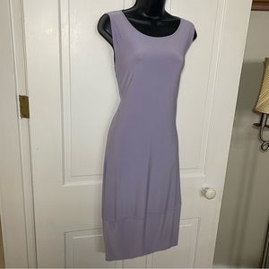 NWT MarlaWynne Matte Jersey Sleeveless Dress w/Pockets Light Purple Size Medium